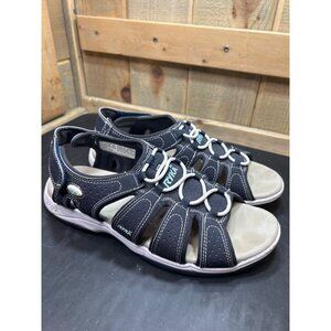 Ryka Womens Sandals Size 9.5 Wide Dark Blue Athletic Sports Shoes